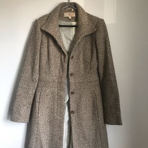 Beige Tweed Peacoat